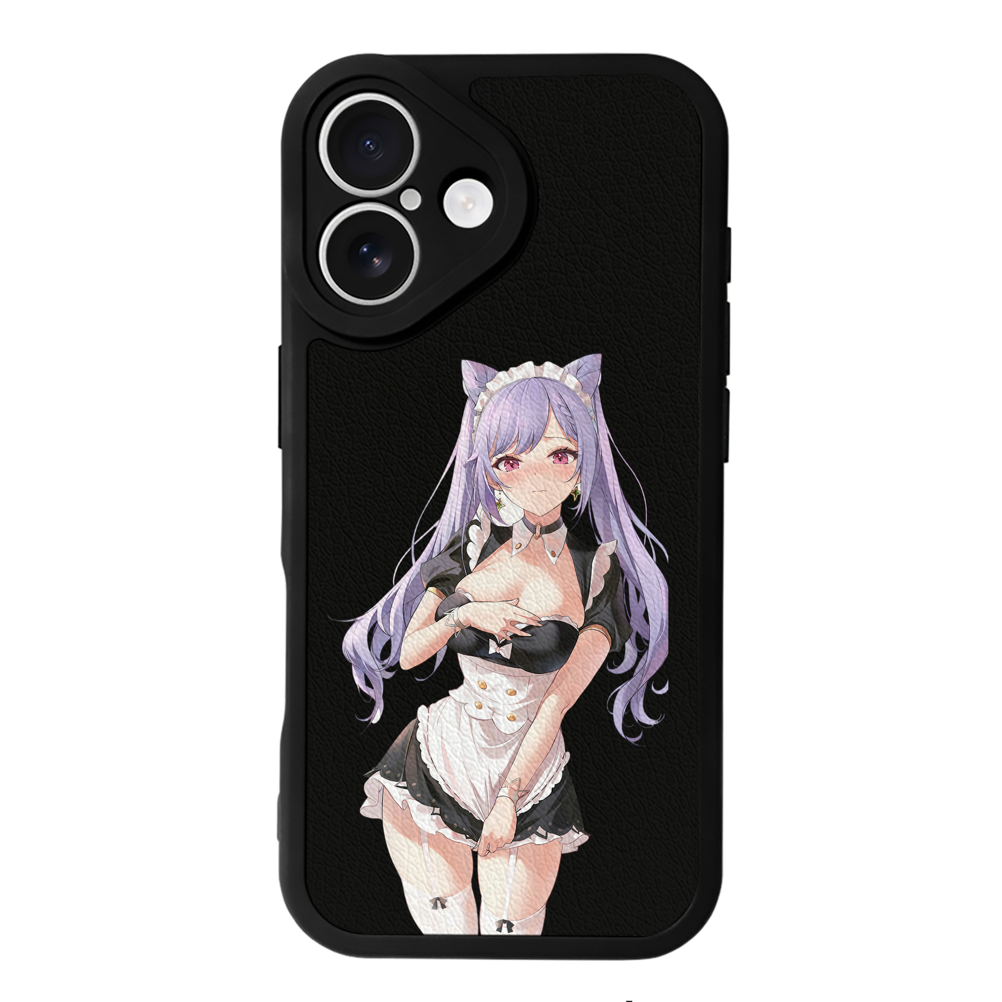 げんし神 刻晴 こくせい genshin Kokusei 【iPhone 16シリーズ対応】シリコンスマホケース（レザー調） 材質：シリコン